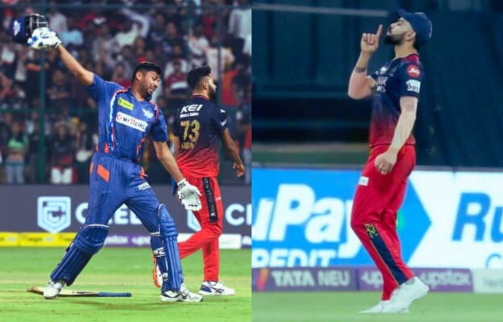 आवेश खान ने अपना हेलमेट मैदान में पटका