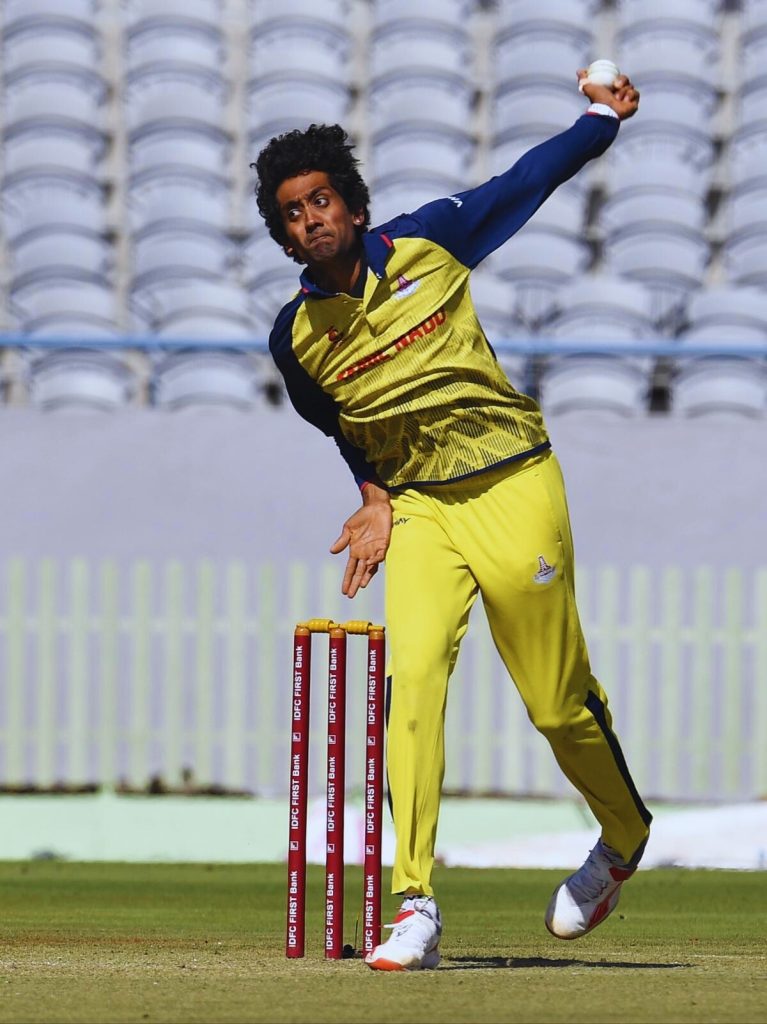 Sai Kishore Bowling in Vijay Hazare Trophy