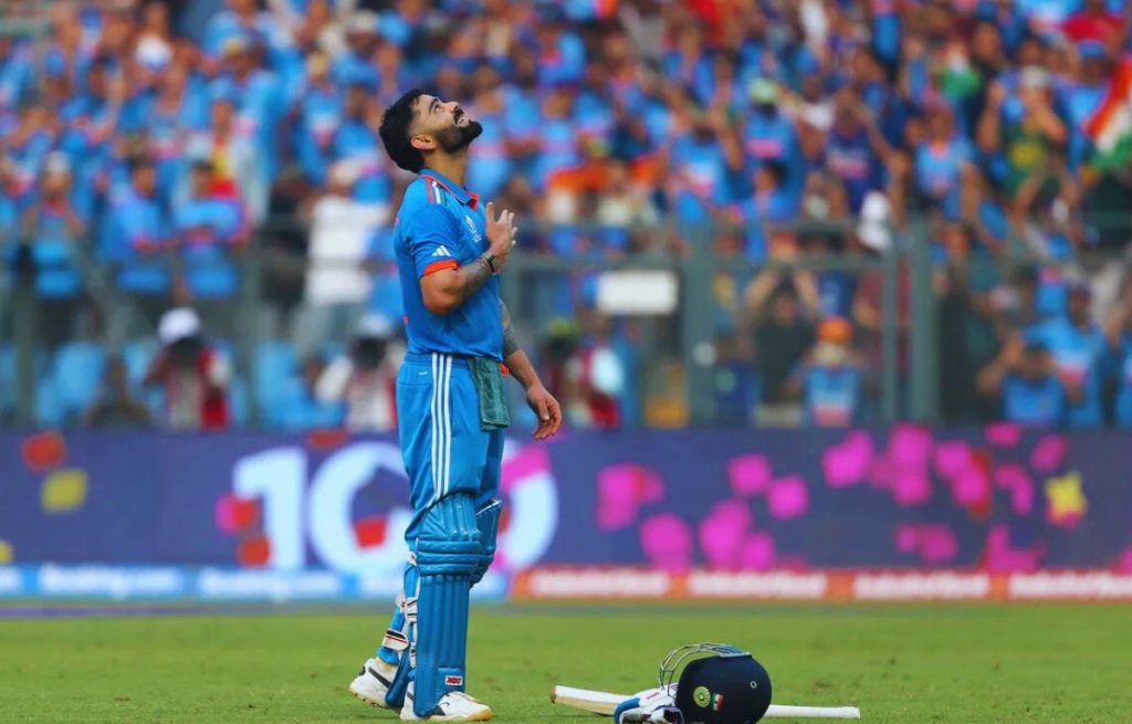 Virat hundred at wankhede stadium