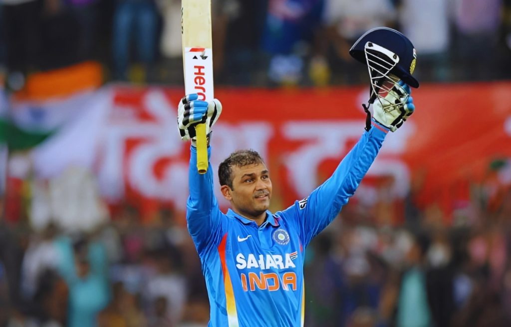 Virender sehwag 219 run vs WI