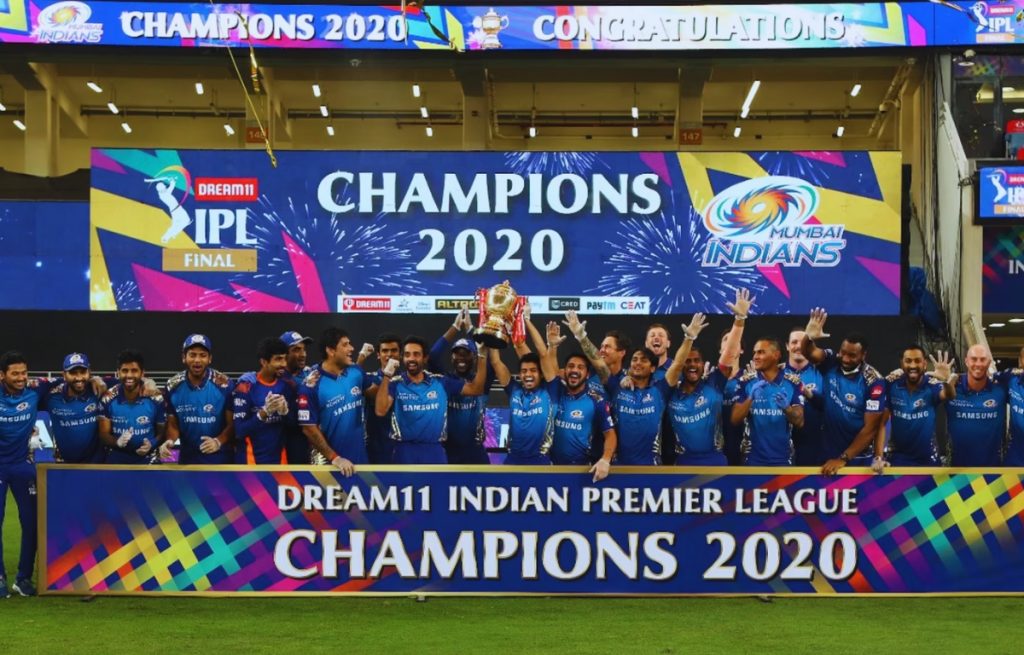 IPL winner's MI team