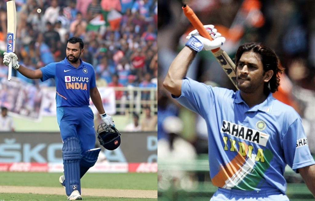 MS dhoni & rohit sharma's ODI century