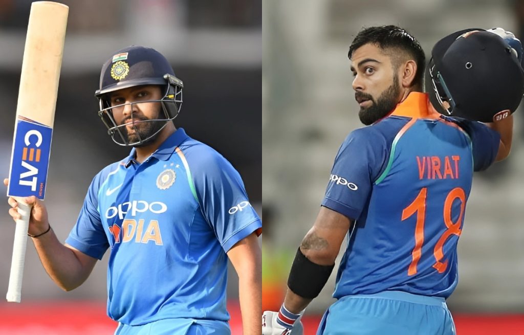 Rohit sharma & virat kohli at बरसापारा क्रिकेट स्टेडियम