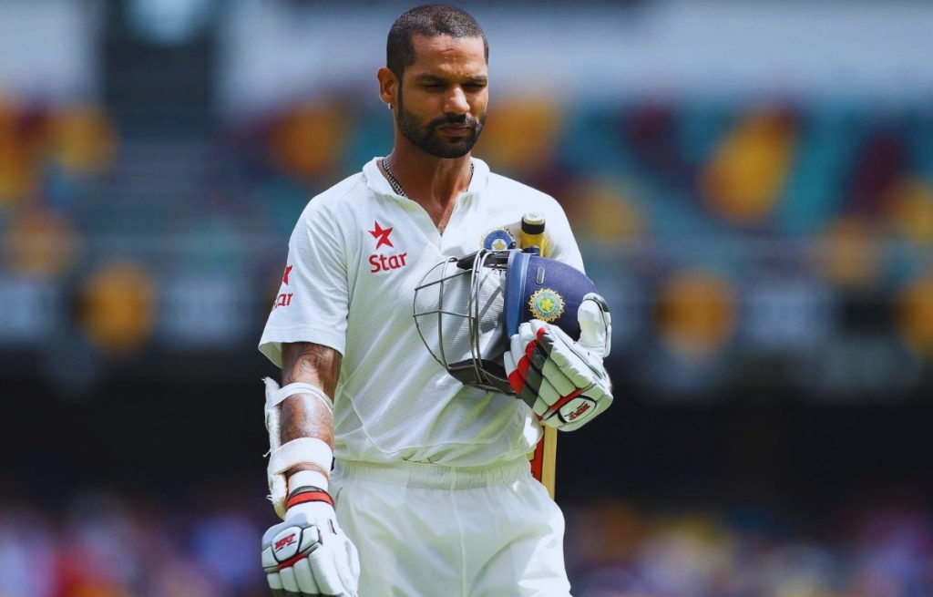 Shikhar dhawan test
