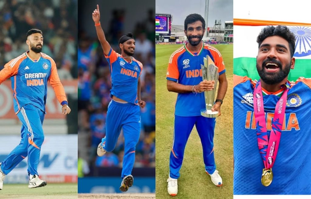 Varun, arshdeep, jasprit, siraj