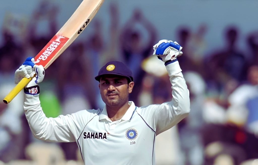 Virender sehwag 293 run vs SL at ब्रेबोर्न क्रिकेट स्टेडियम