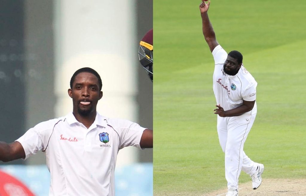 cornwell & shamarh brooks at इकाना क्रिकेट स्टेडियम
