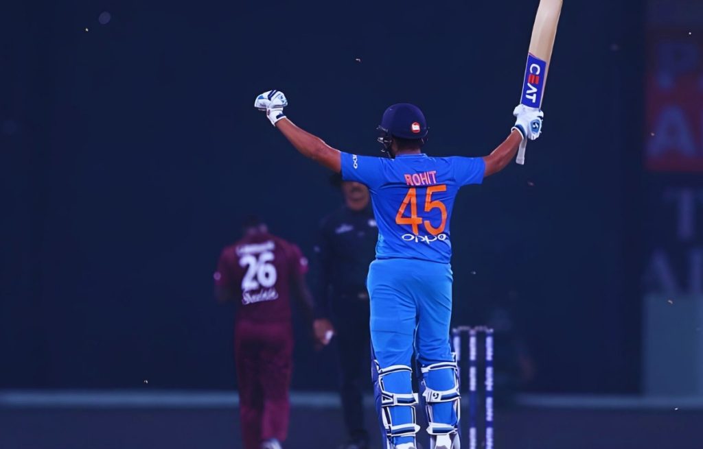 rohit sharma 162 run vs WI