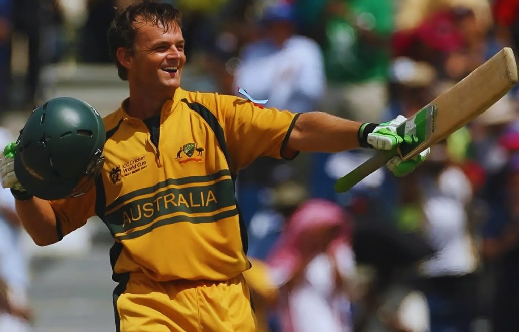 adam gilchrist 149 run at केंसिंग्टन ओवल स्टेडियम
