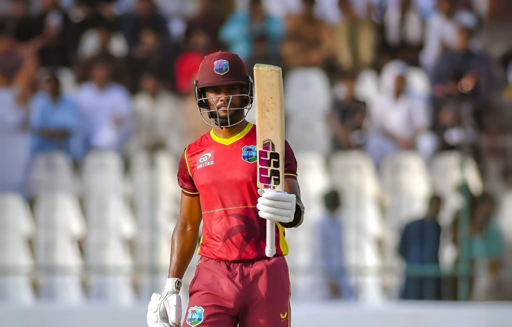 shai hope 120 run vs pak