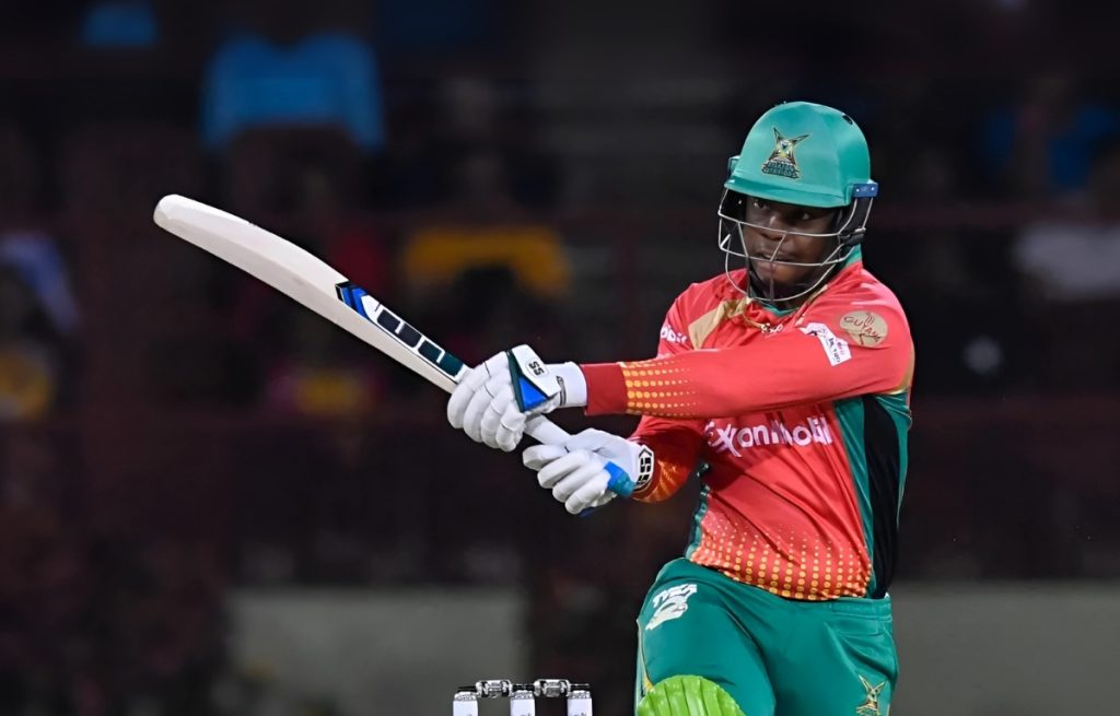 CPL टीम स्कोर hetmyer 91 run