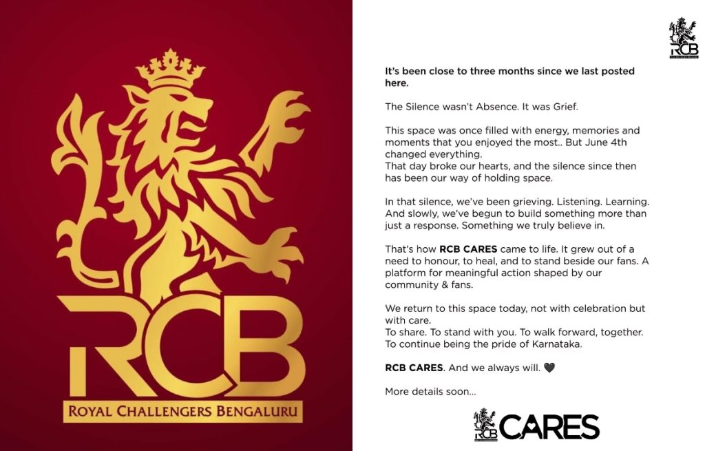RCB instagram post
