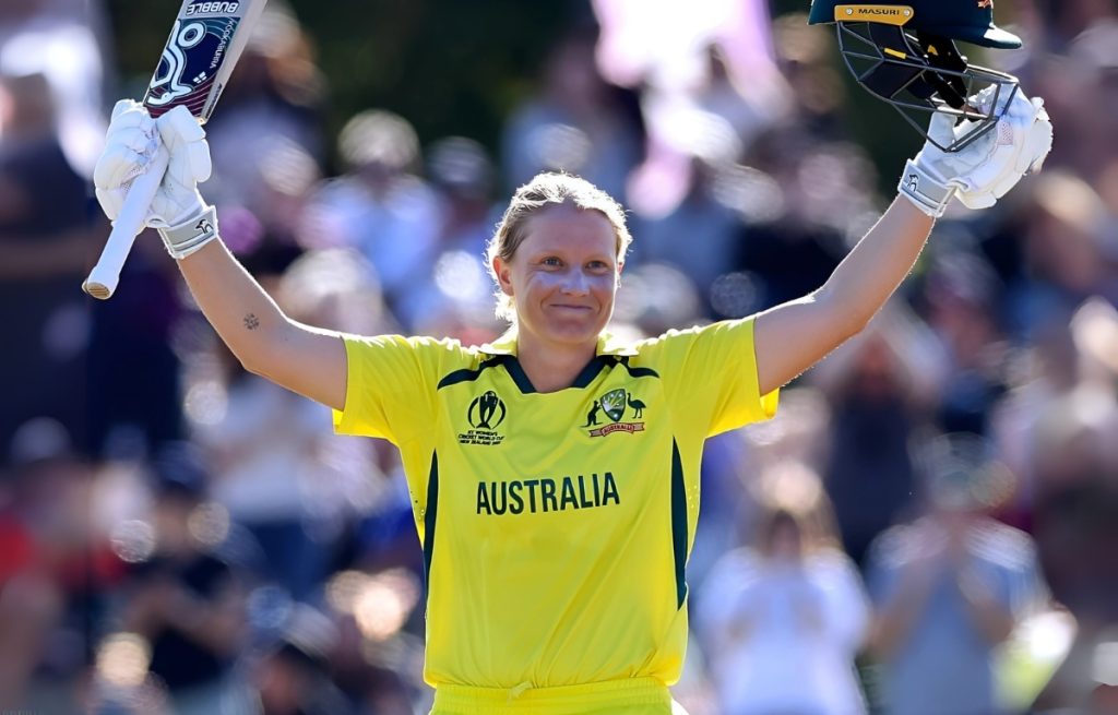 alyssa healy 170 run at हेगले ओवल स्टेडियम
