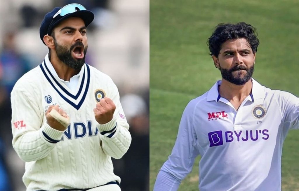 jadeja & virat भारतीय 50 रनों