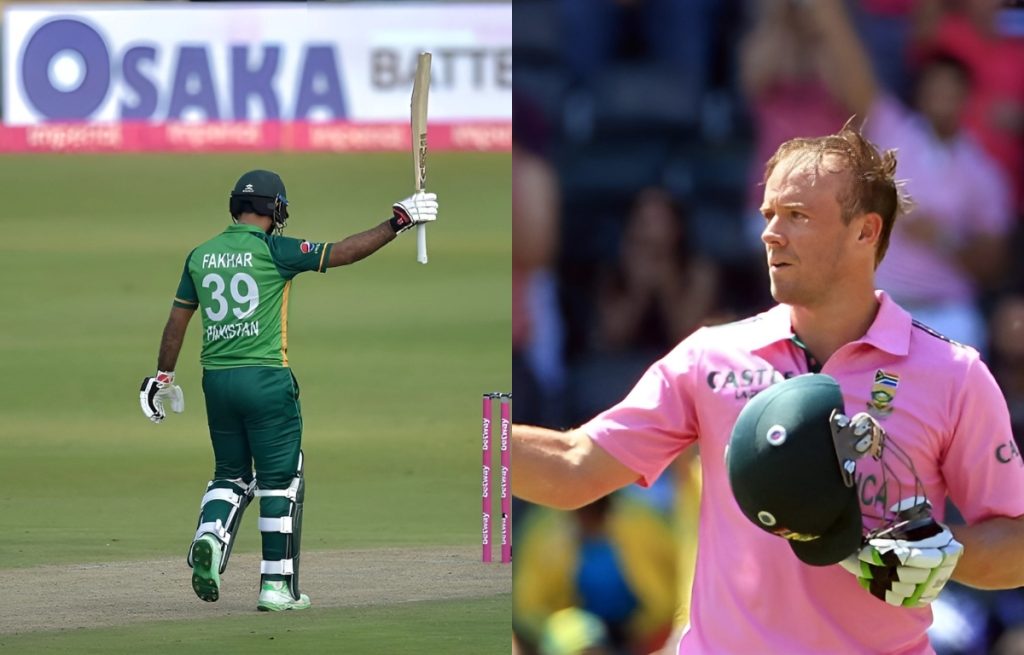 Fakhar zaman and ab de villiers