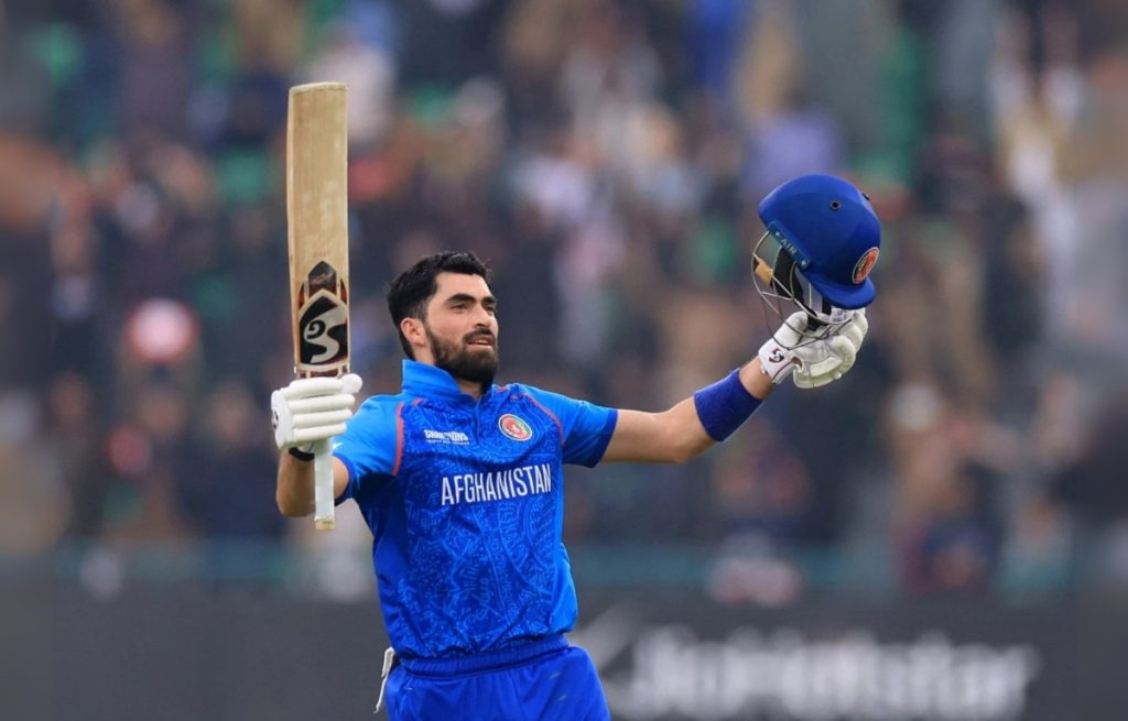 ibrahim zadran 177 run at गद्दाफी स्टेडियम