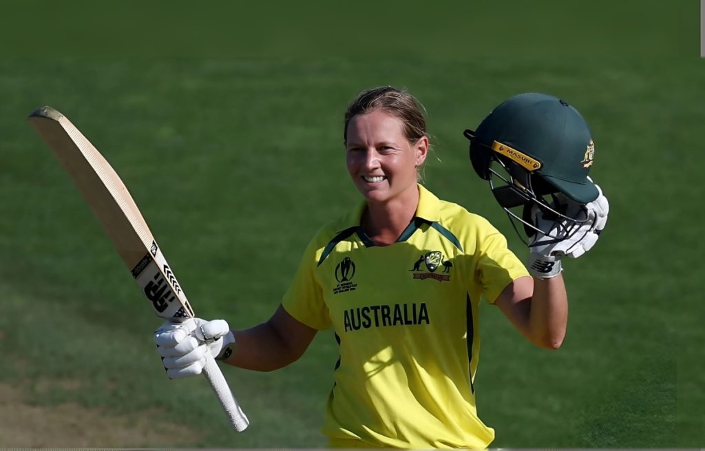 महिला वर्ल्ड कप रन चेज़ meg lanning 135 run