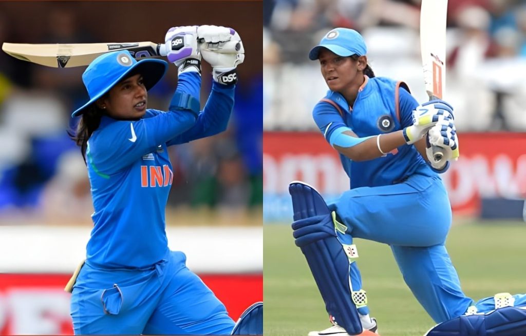 raj and kaur in women's worldcup 2017