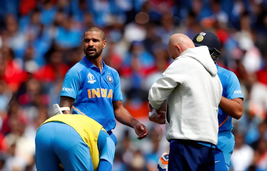 shikhar dhawan injury in 2019 cricket worldcup
