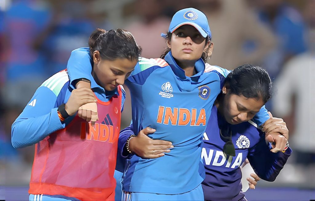 भारतीय टीम वर्ल्ड कप इंजरी pratika rawal