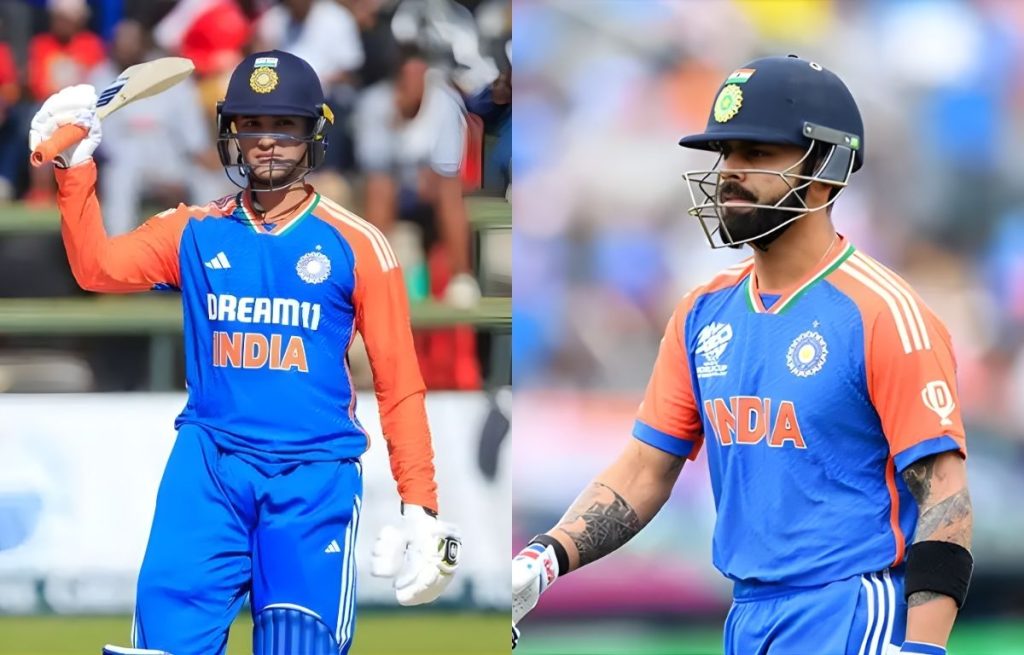 abhishek shama and virat kohli